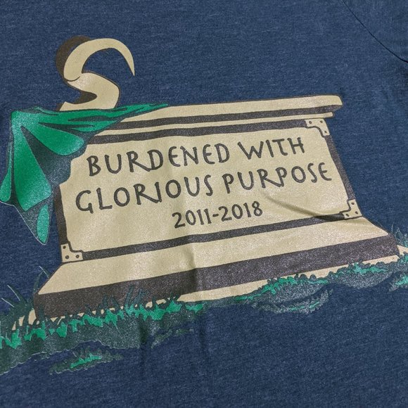 Lost Bros Loki "Burdened With Glorious Purpose" RIP Shirt - Small - Picture 7 of 11